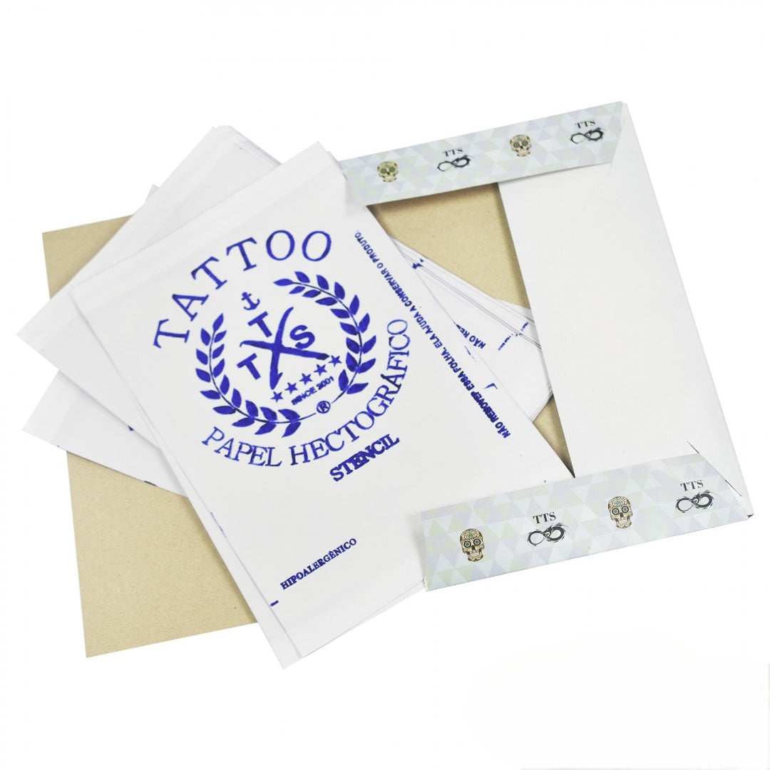 Papel Hectográfico Decalque Tatuagem Tts - Cx 25un