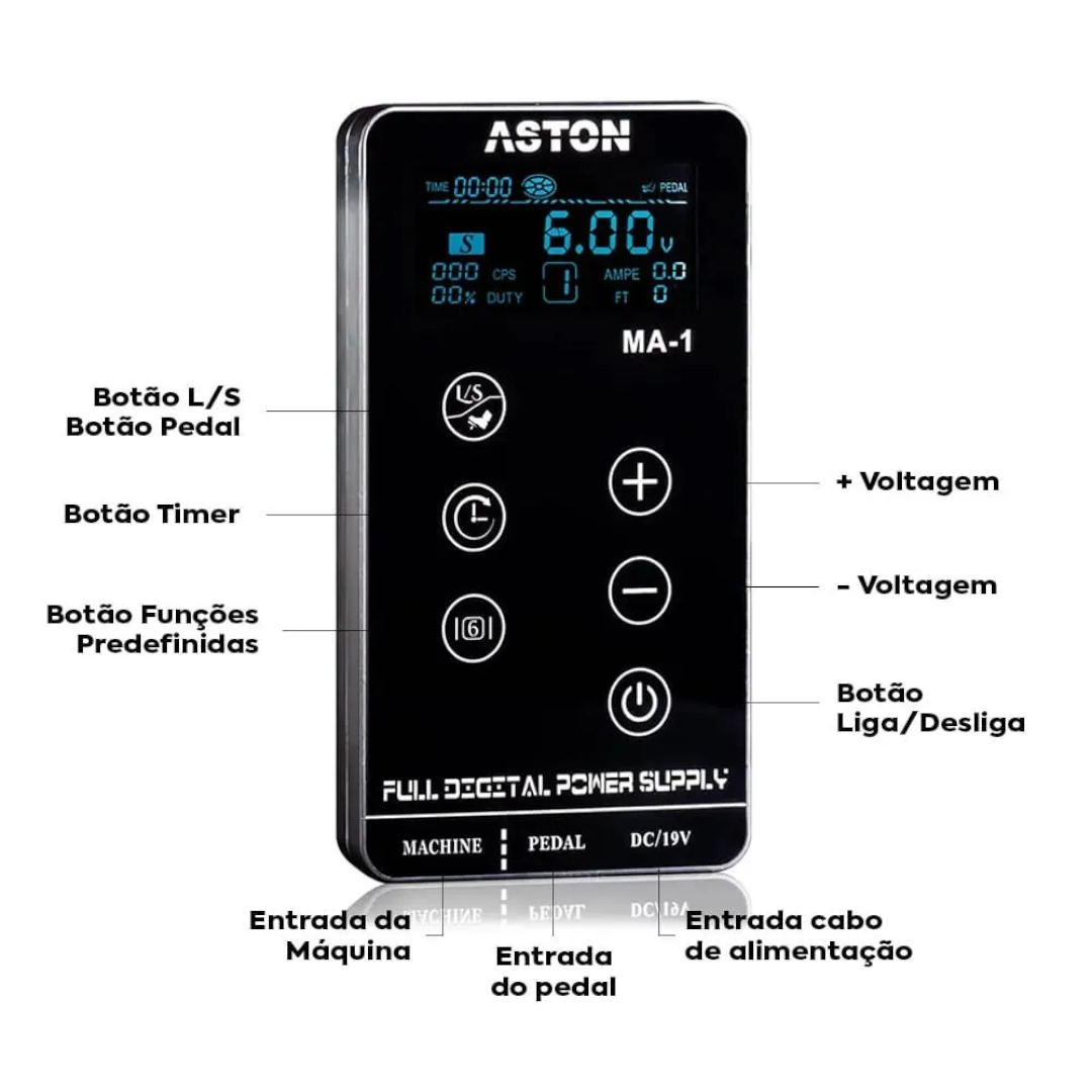 Fonte Para Tatuagem Digital Aston Machine Ma-1 Power